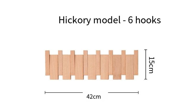 Piano Key Style Hook Rack