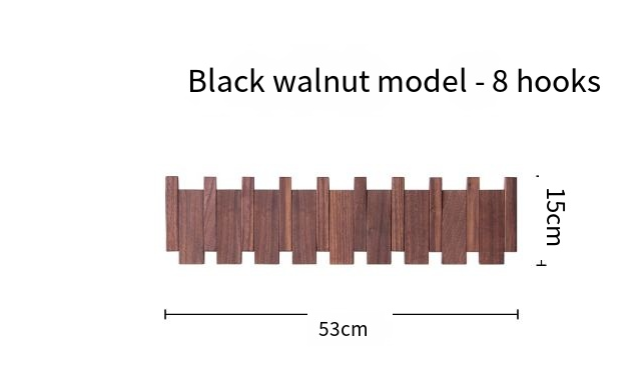 Piano Key Style Hook Rack