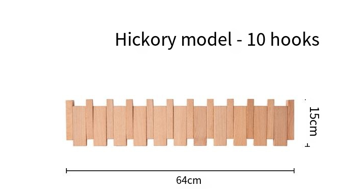 Piano Key Style Hook Rack