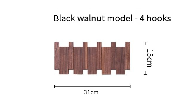 Piano Key Style Hook Rack