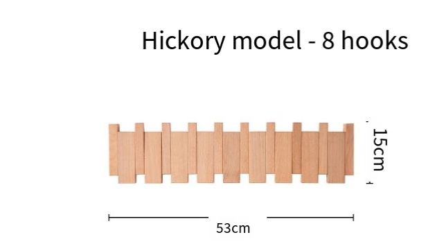 Piano Key Style Hook Rack