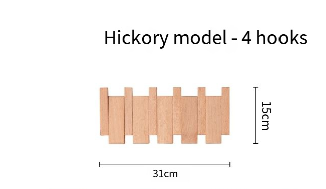 Piano Key Style Hook Rack