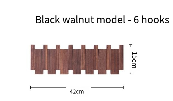 Piano Key Style Hook Rack